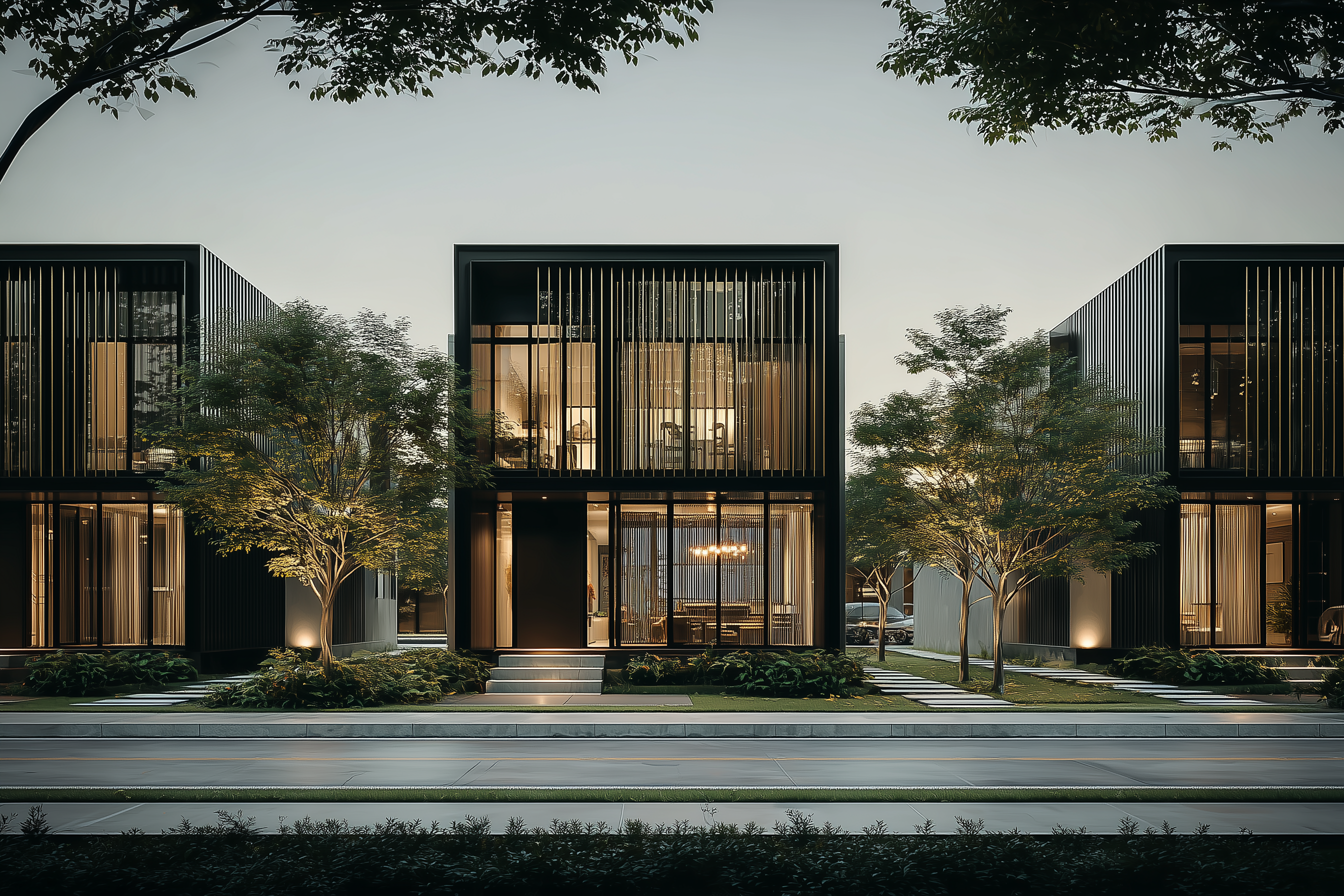 Modern modular building exterior